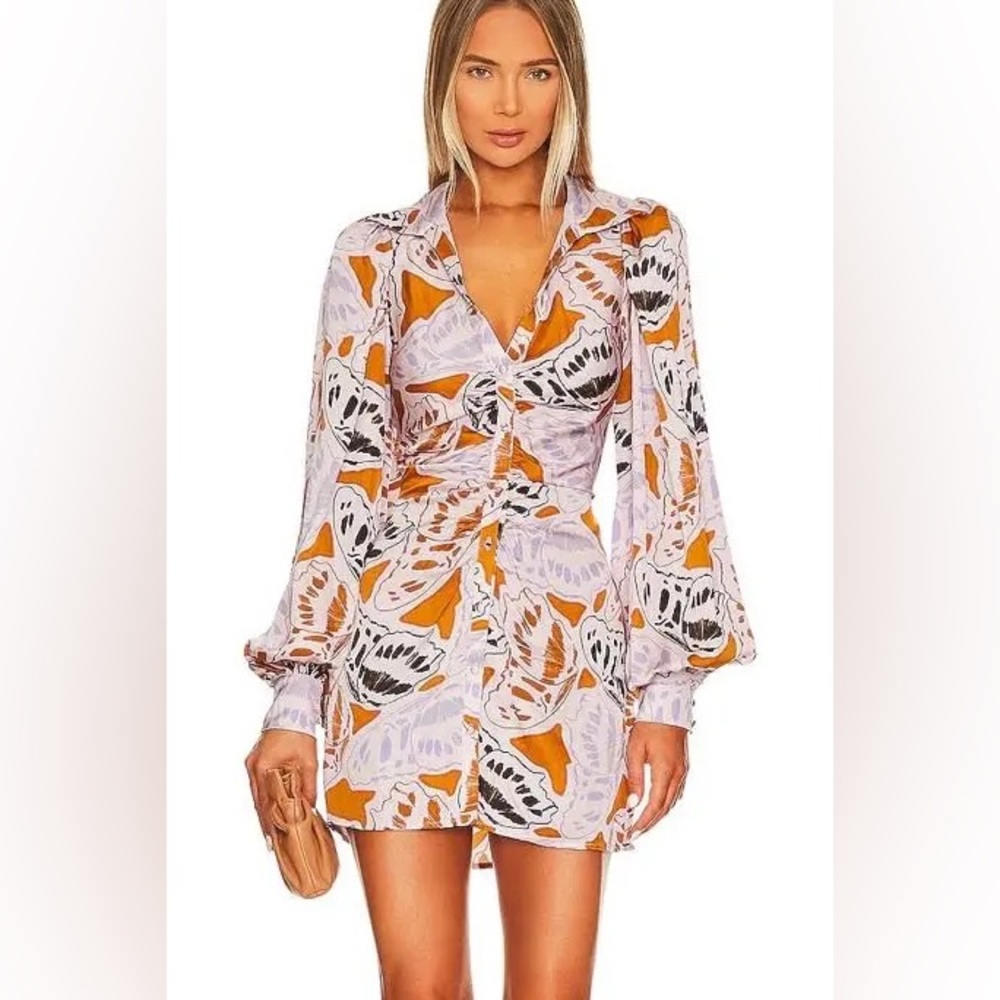 For Love And Lemons Multicolor Patterned Dress - Picture 1 of 8
